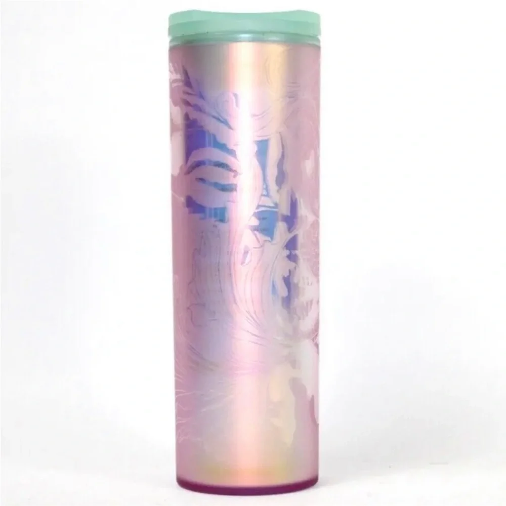 STARBUCKS 2022 Anniversary Spring Iridescent Siren Mermaid Soft Touch Tumbler